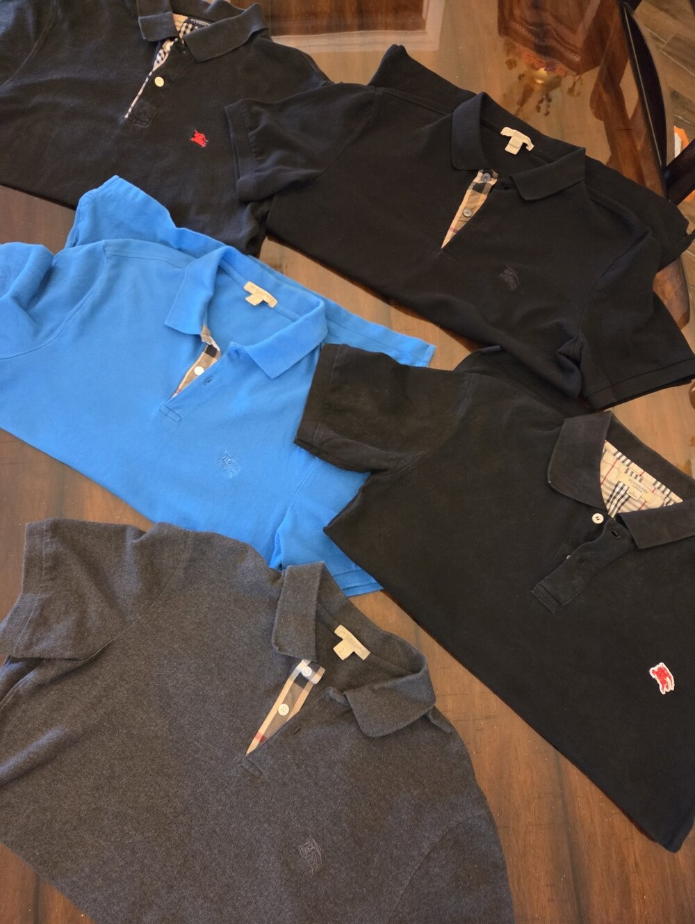 Lot Of 5 Men's Burberry Polo Shirts - Picture 14 of 14